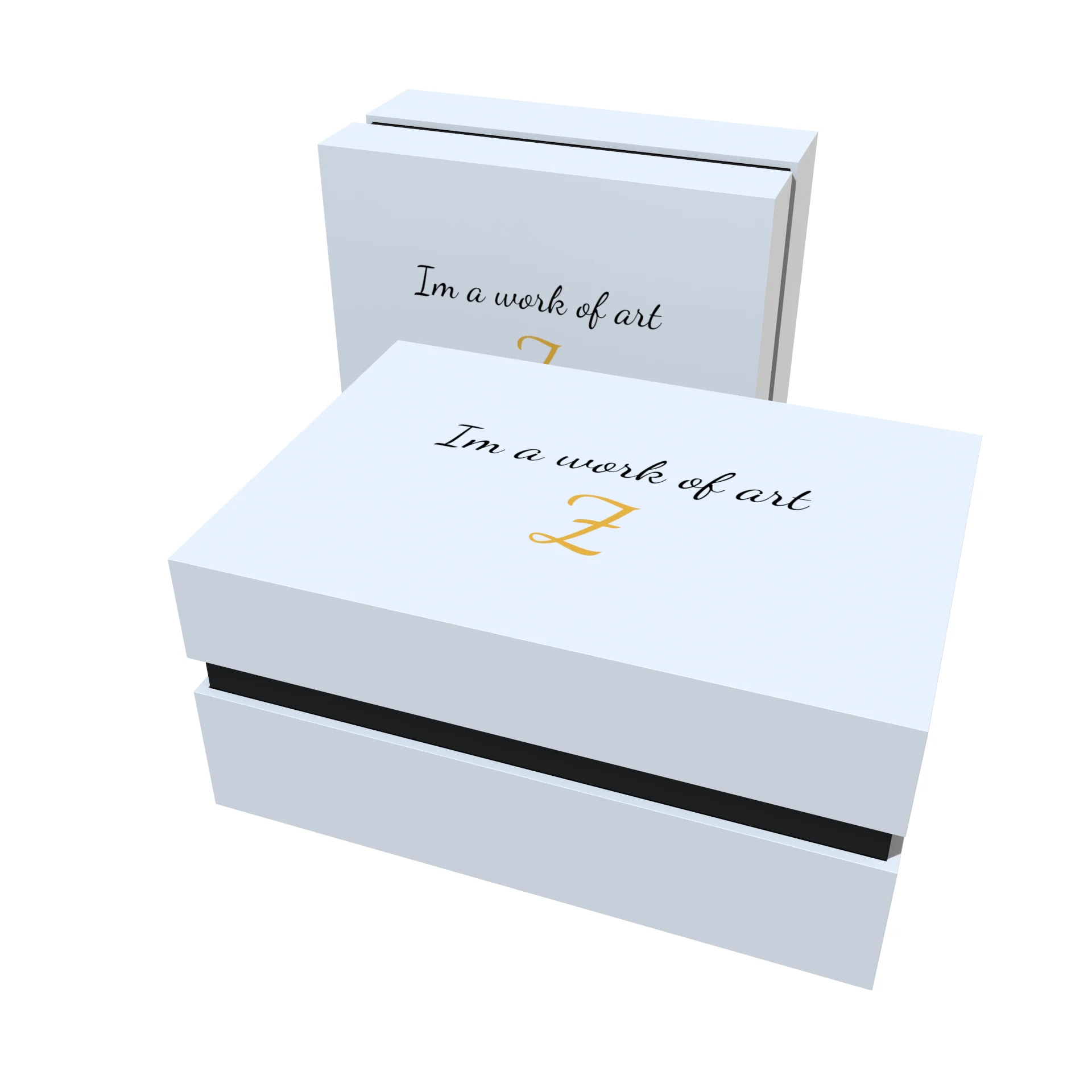 Custom Luxury High Quality Rigid Cardboard Packaging White Removable Lid Gift Boxes With Neck