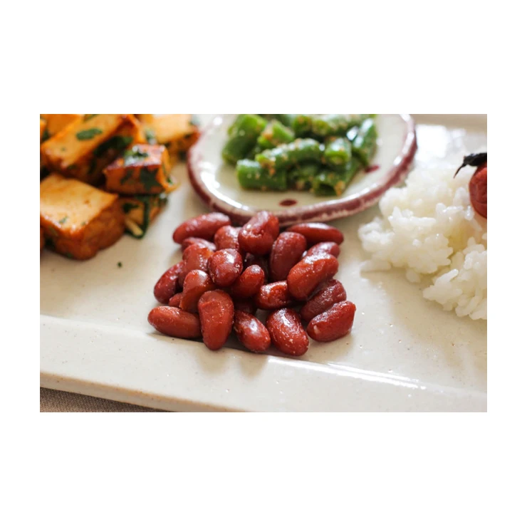 Japanese protein red spotted bean with sweet and crisp taste