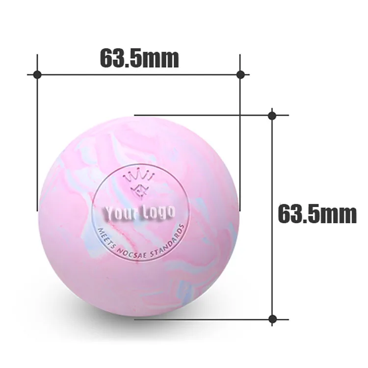 Custom Fitness Rehab Therapy Silicone Colorful Massage Lacrosse Ball with Logo
