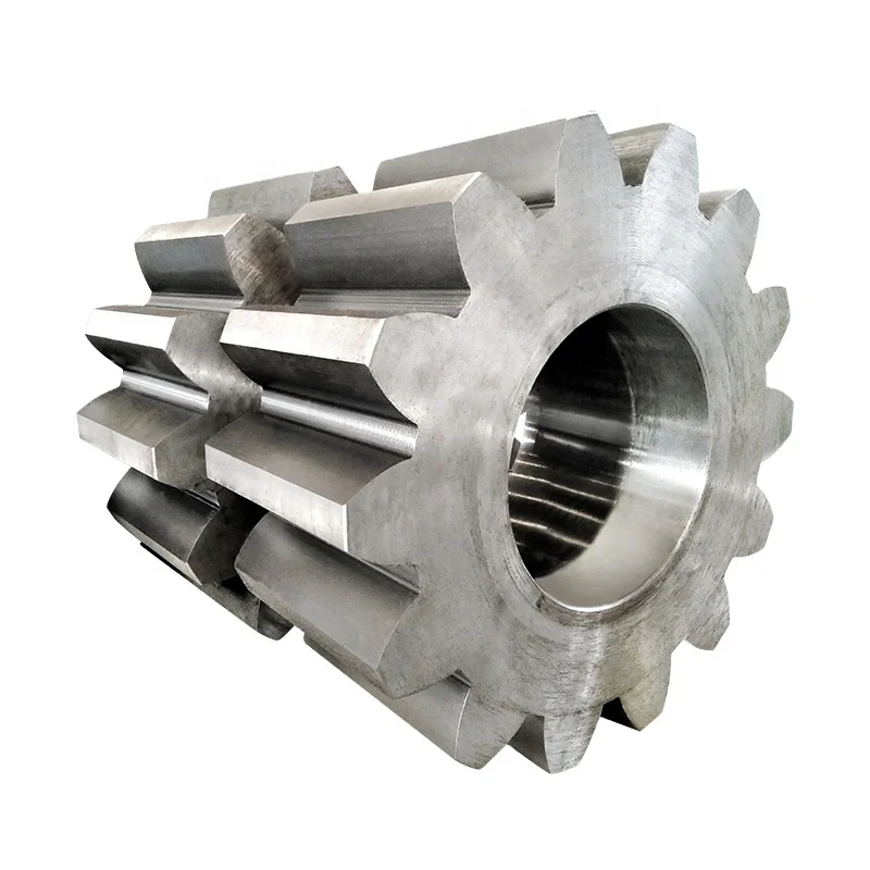 Mining custom CNC machining alloy steel large module gear forging drive large gear