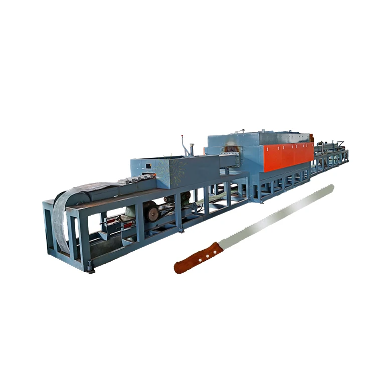 Continuous atmosphere protective bright knife production line iron heat tempering furnace