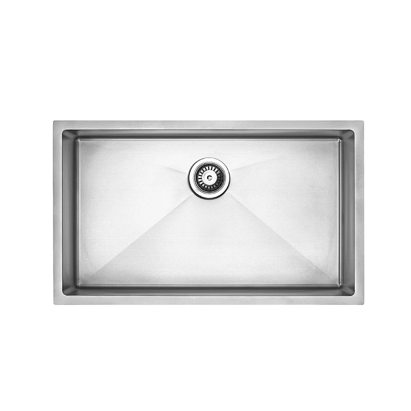 Универсальная гибкая кухонная раковина из нержавеющей стали SUS 304 с одной чашей