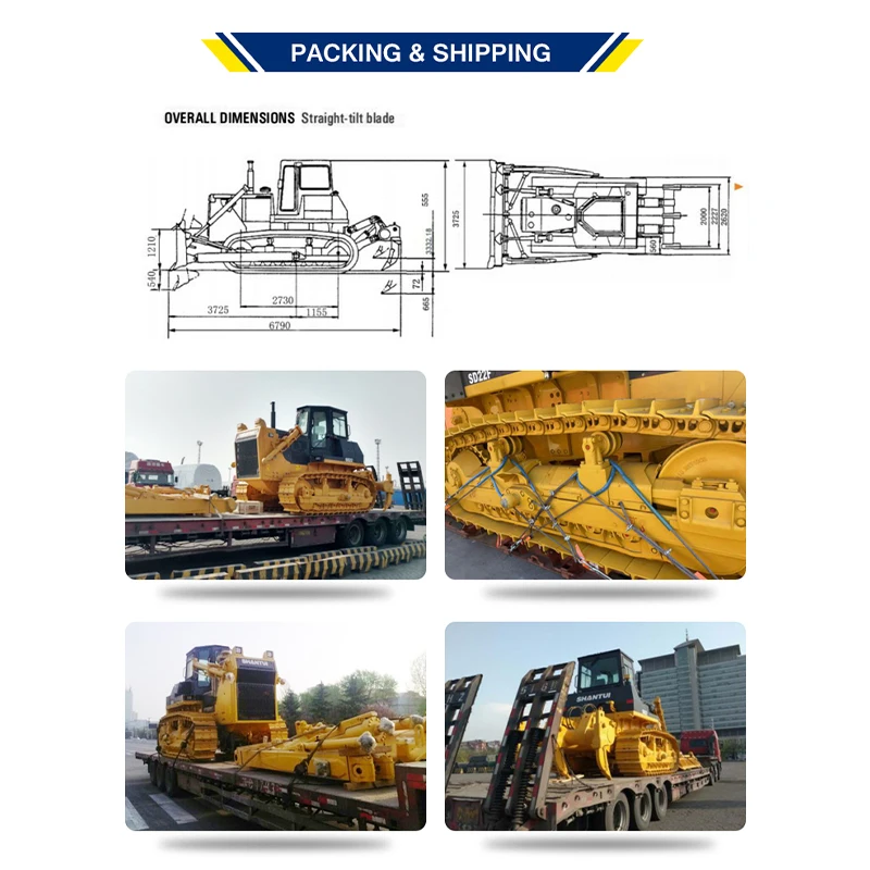 Earth Moving Dozer Easy Operating T180F Cheap Bulldozer With Rops Cabin