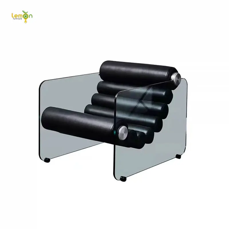 Designer Backrest Chair, Acrylic Special-shaped Chair, Tempered Glass Suspension Chair, Internet Celebrity Lounge Chair