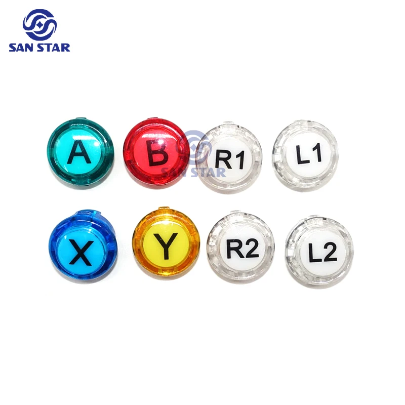 Кнопки NOT LED SANWA стиль Cherry MX Microswitch логотип X Y Start выберите для ПК MAME Raspberry Pi Кнопка части аркадная кнопка