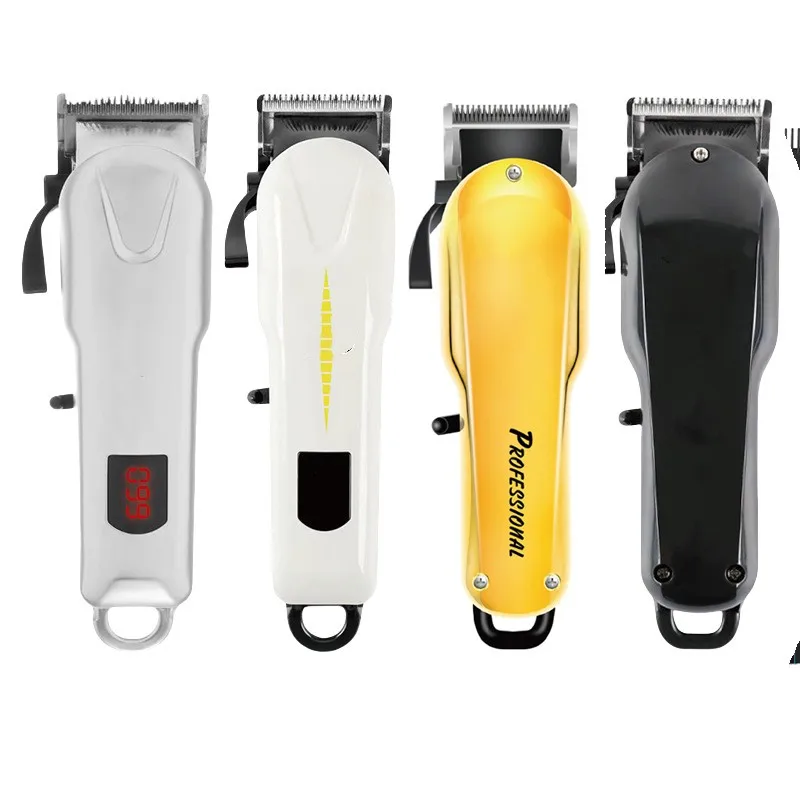 Hot Selling LCD T Blade Professional Electric Safe Cordless Hair Clippers Trimmer Haircut Waterproof Grooming Kit for Men