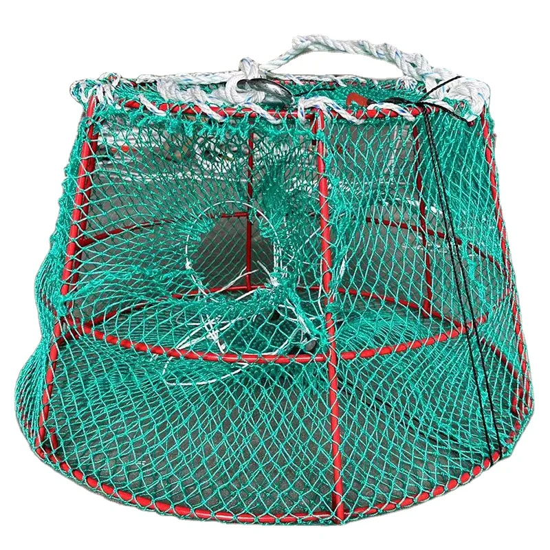 Heavy Duty Convenient Collapsible Design Folding lobster pot rectangle king crab trap