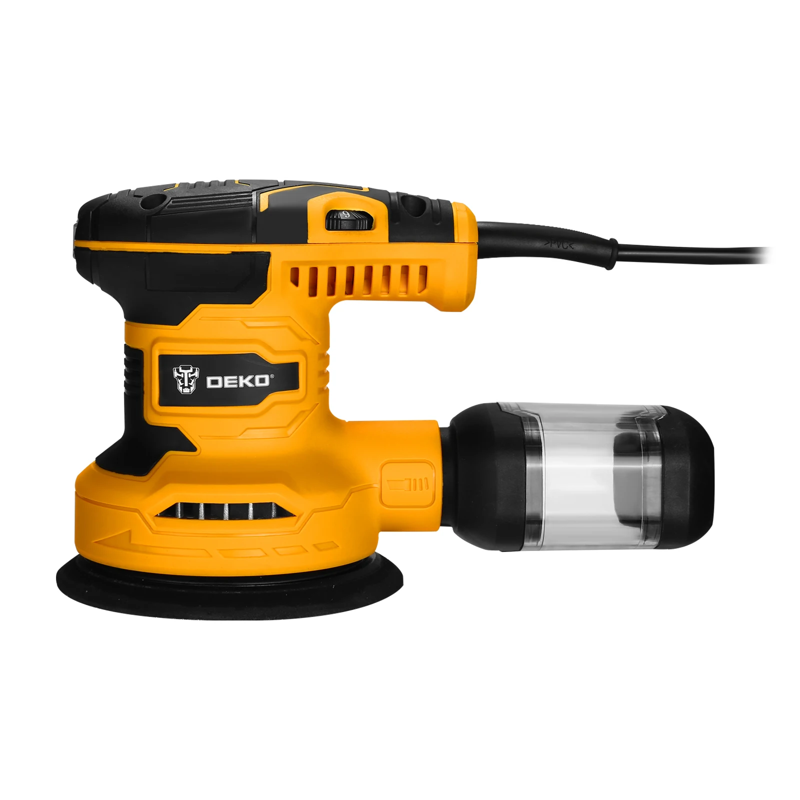 DEKO DKOS32G125 320W Professional  Mini Air Orbital Sander with Speed Controller 7000-14000OPM 125mm  Pad Size