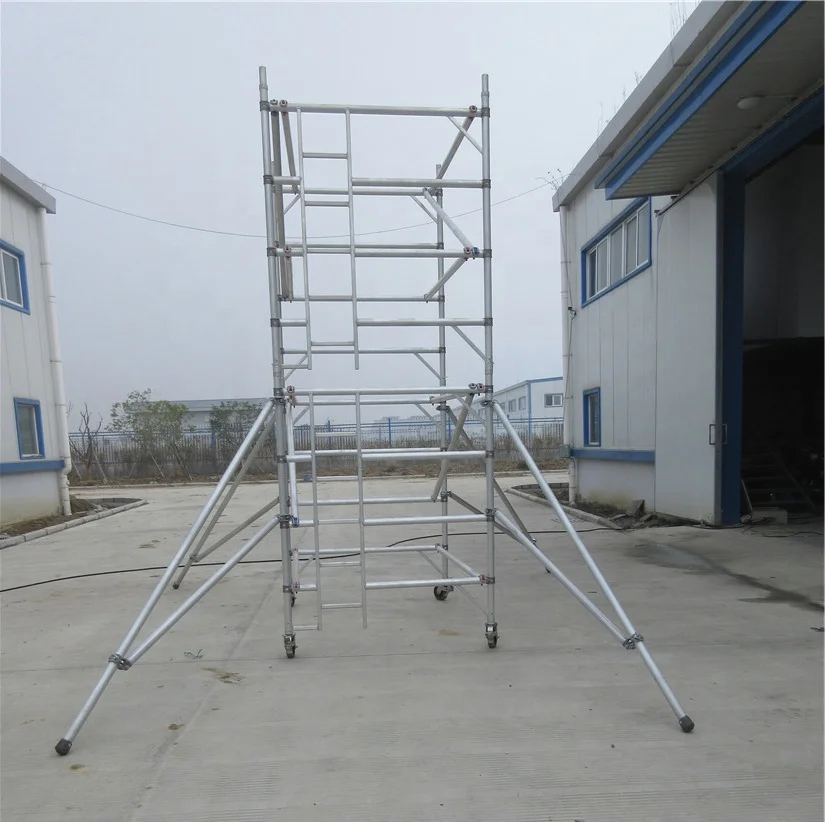 Алюминиевая переносная башня для строительных лесов высотой 10 м