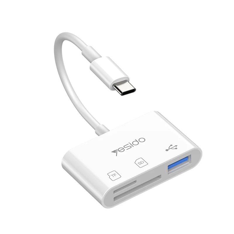 YESIDO 2021 High Quality Type-C To USB 3.0 & PD Quick charge OTG Adapter