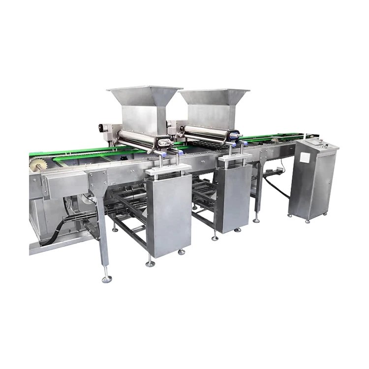 Sanhe Fully Automatic Cup Cake Depositor Swiss Roll Filling Layer Cake Production Line Machine