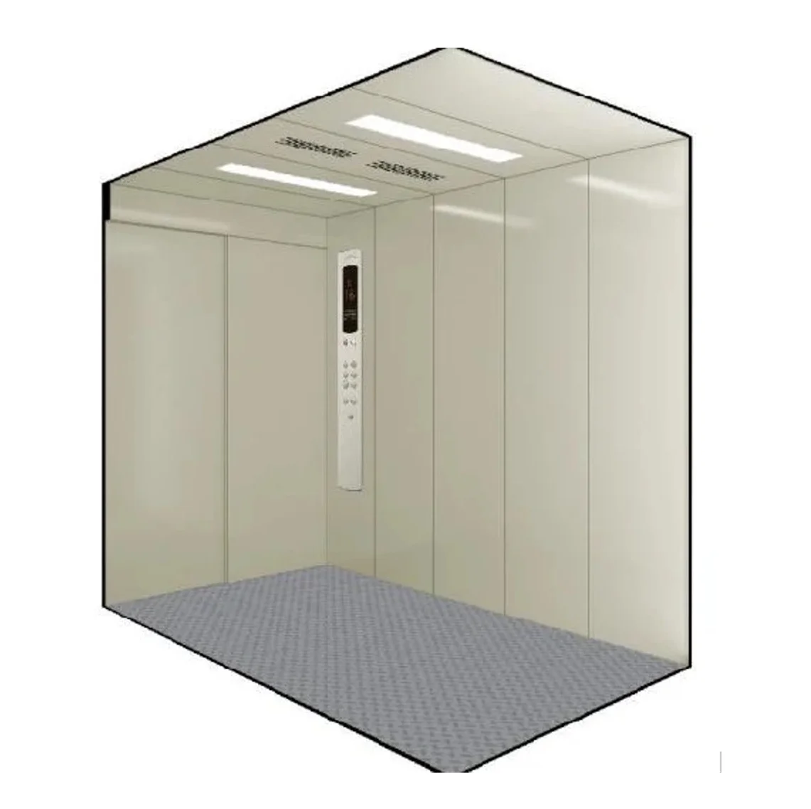 20 Persons 2000KG MRL Traction Elevator FPGA DSP Control Roomless Office Building Lift