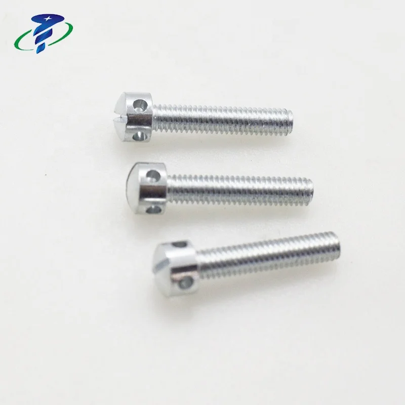 DIN 404 Slotted Capstan Sealing Screws M4x20, Zinc Plated in Stock