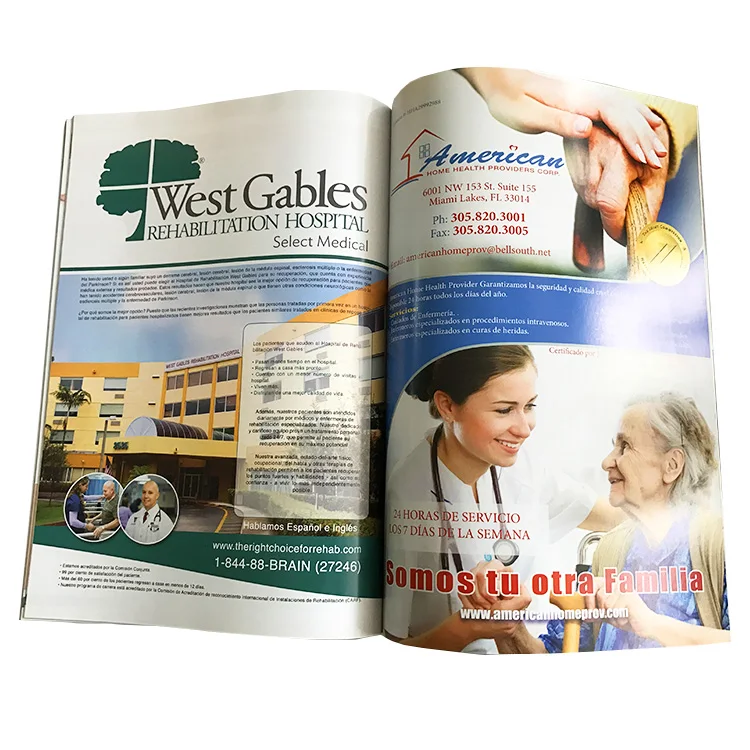 China Factory printing custom magazine services