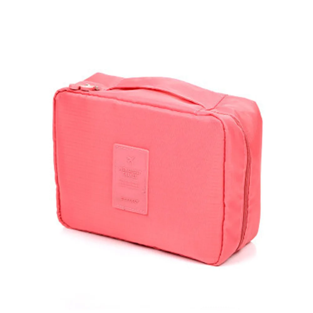 Large Capacity Portable Makeup Bag Portable Two-Way Zipper Travel Cosmetic Case with Ins Style Makeup Storage Bag