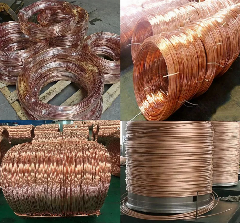 Copper wire factory price 29 swg cca enamelled copper wire occ pure copper coated ER70S-6 CO2 alloy rectangular welding wire