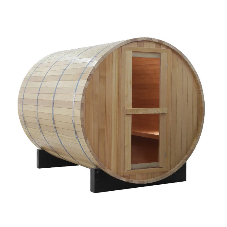Round Barrel Sauna  Outdoor Sauna  High End Sauna