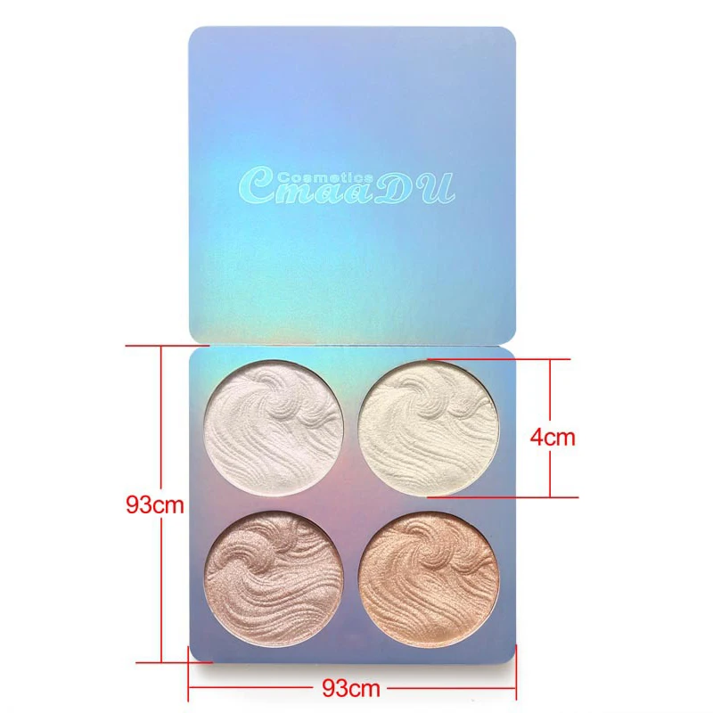 Light Weight Makeup Cheekbones 4 Colors Highlighter Powder Palette Bronzer Palette