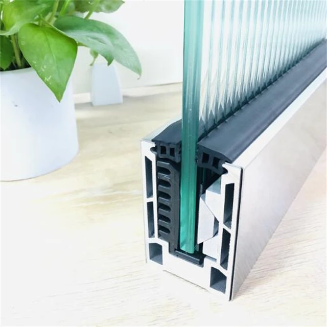 Стеклянные детали ZHONGLIAN U-образный металлический зажим Балконная Дека лестничные перила алюминиевый профиль нижней рейки