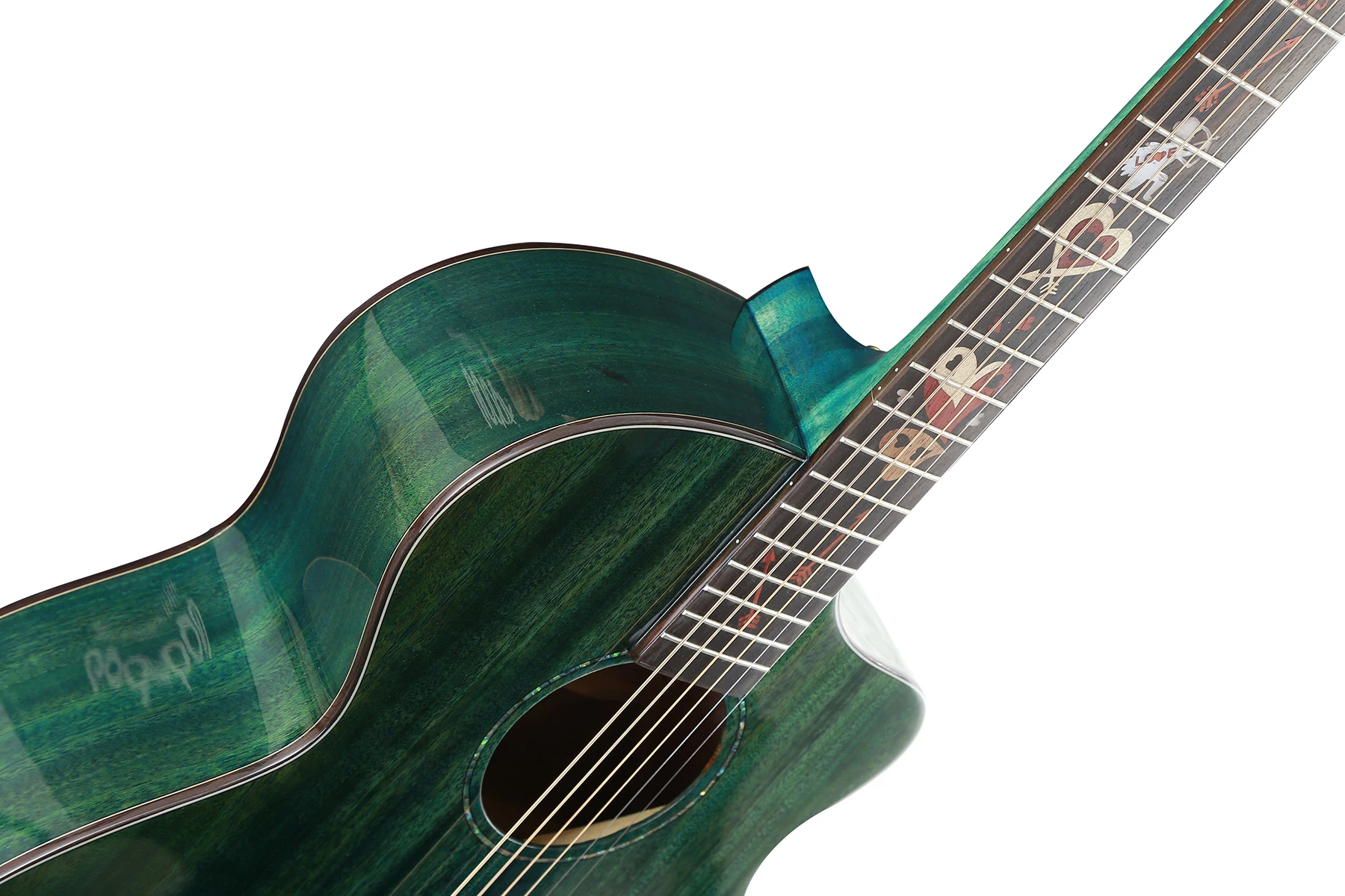 Peach blossom core spruce veneer K217C high quality 41 inch acoustic guitar manual wholesale