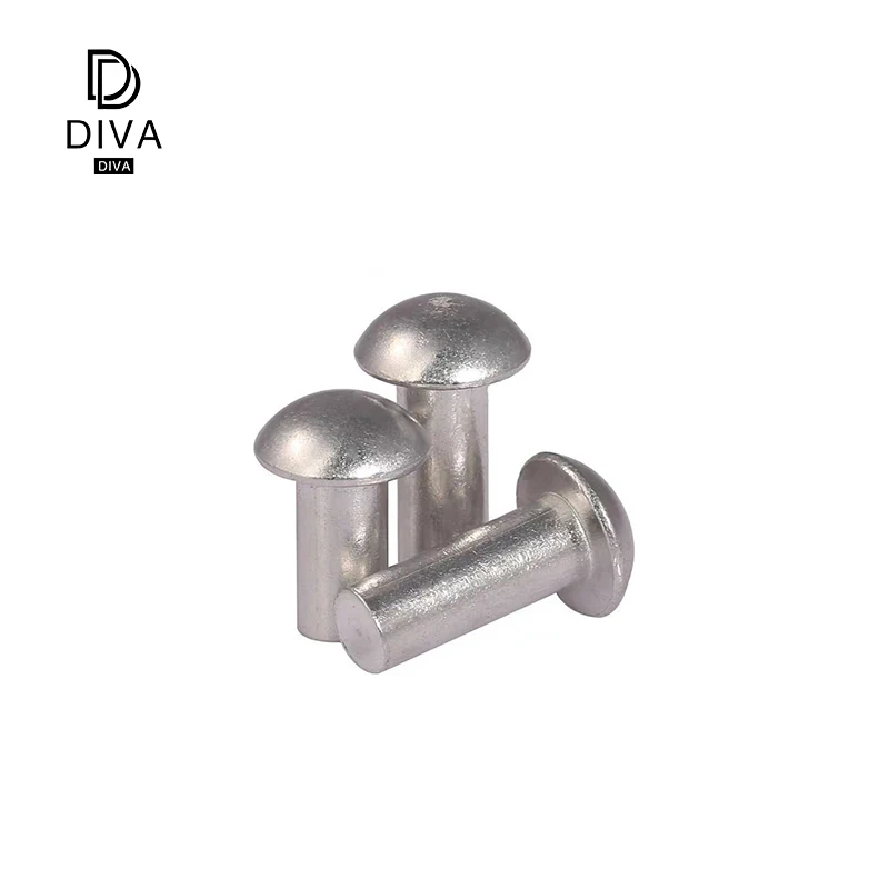 
solid rivet m4 Cold heading forming Wire drawing Flat head solid rivet 