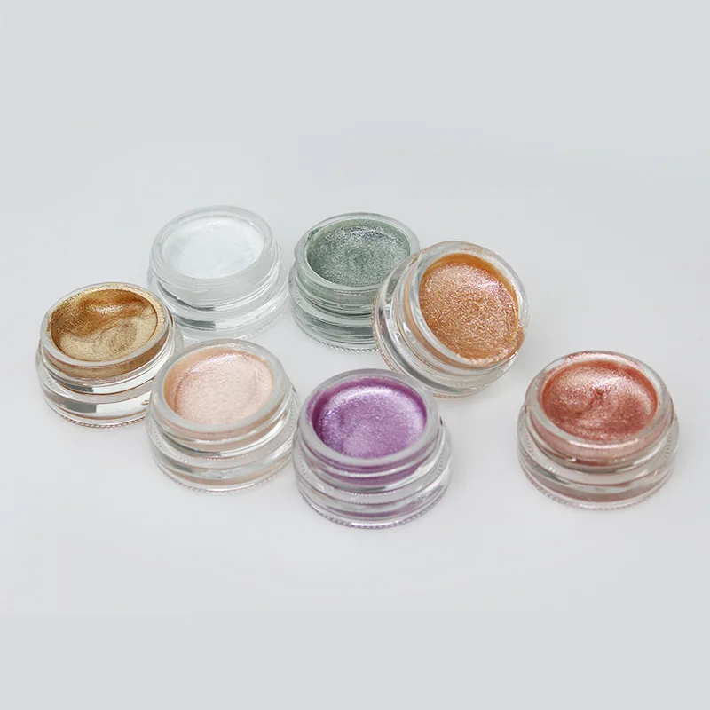 Wholesale Makeup Glitter Eye Shadow High Pigment Eyeshadow Cream Metallic and Waterproof Jelly Liquid Highlighter