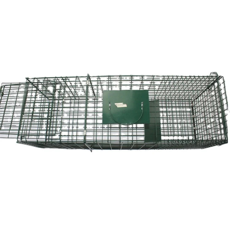 Iron Foldable Monolayer Indoor Top Handle Metal Pedal One Way Door Animal Trap Cat Cage Trap