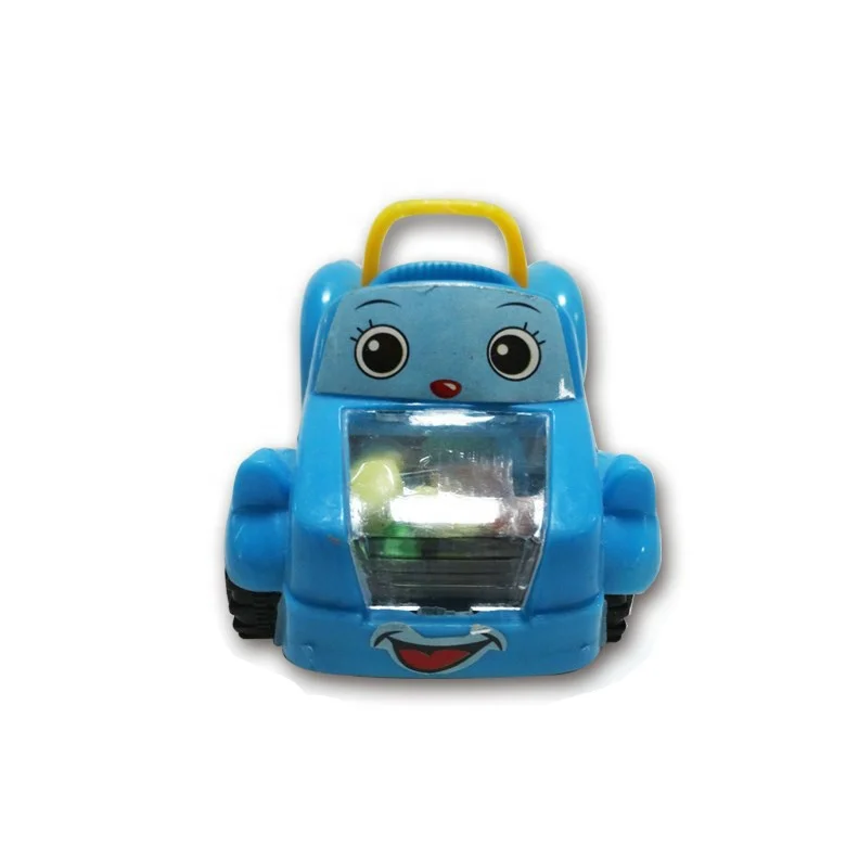 Игрушечный автомобиль, игрушечный корабль с мешками для конфет в автомобильной банке