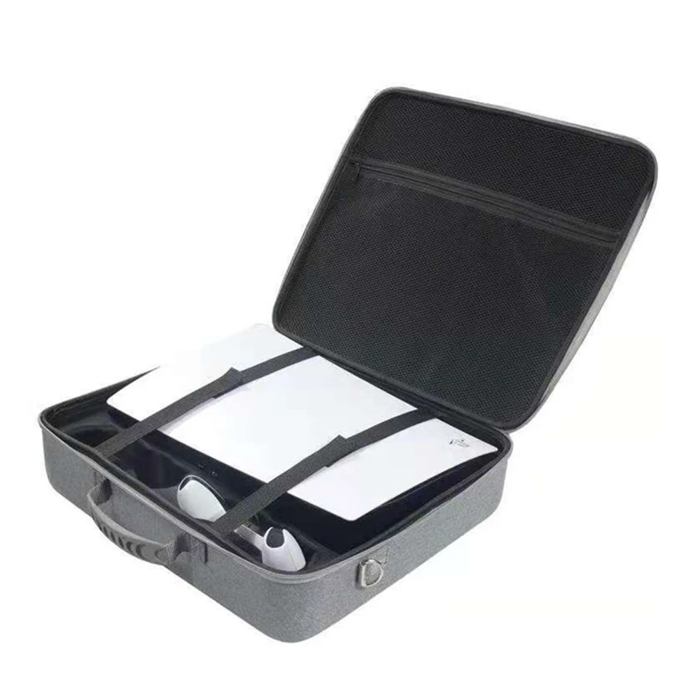 PS5 Host Travel Bag Slim Portable Handbag with Hard Host Protection Handle Storage for Game Consoles Digital Camera Bags