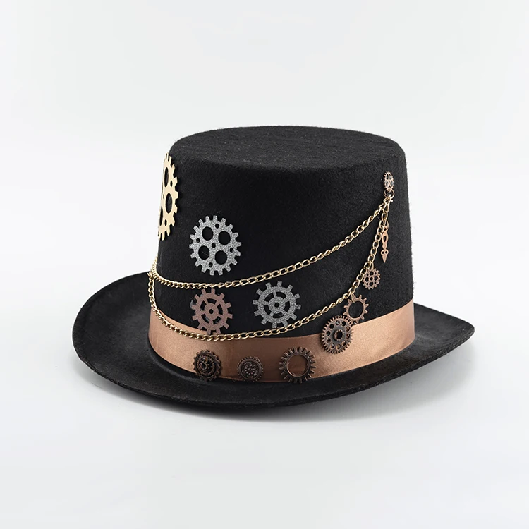 High-end fashion Halloween party hat Lincoln hat magician hat