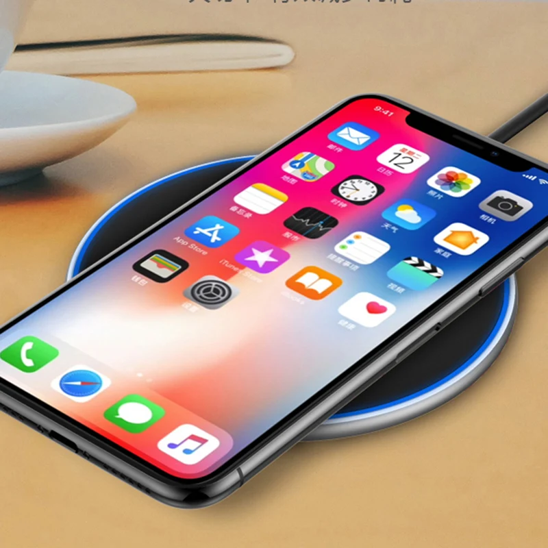 15 Вт 10 Qi Беспроводное зарядное устройство для iPhone Samsung быстрое OEM сотовый телефон