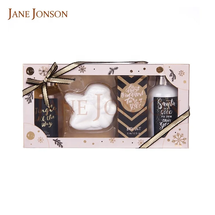 Hotel Kit Travel Salt Lotion Care Body Wash Gift Box Angel Shape Soap Bath Set