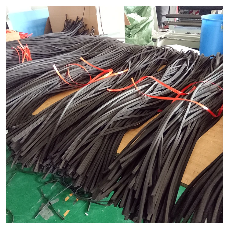 EVA/EPDM/CR/SBR Sponge foam square shape self adhesive rubber foam seal strip