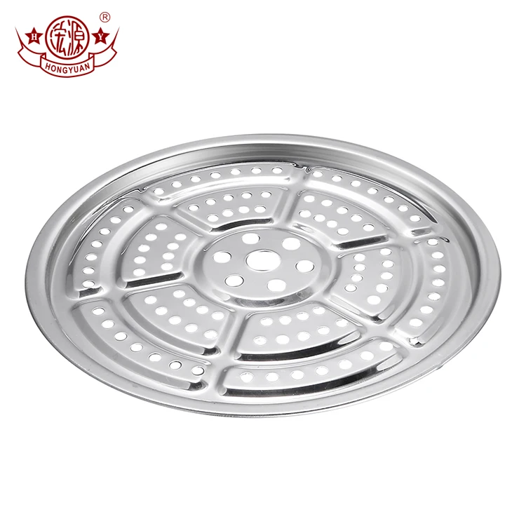 New style steaming fish dumpling dish stainless steel plate with hole