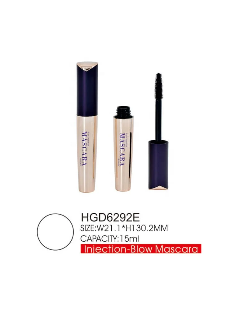 Crown cosmetic eyebrow container mascara tube with comb brush