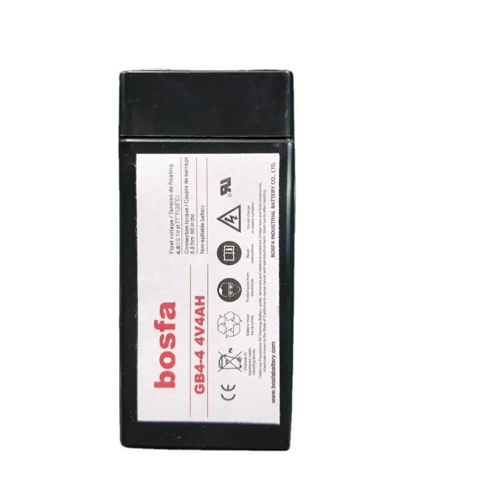 GB4-4 sealed rechargeable battery 4v 4ah rechargeable lead acid battery for emergency equipment alarm system
