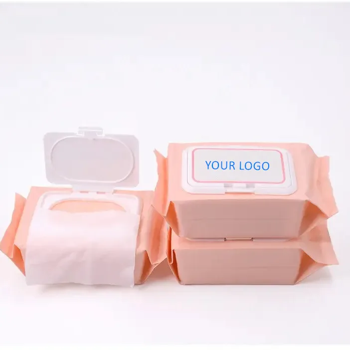 120 Pcs/bag Makeup Remover Wet Wipes Private Label Facial Cleaning Makeup Remover Cleansing Towelettes