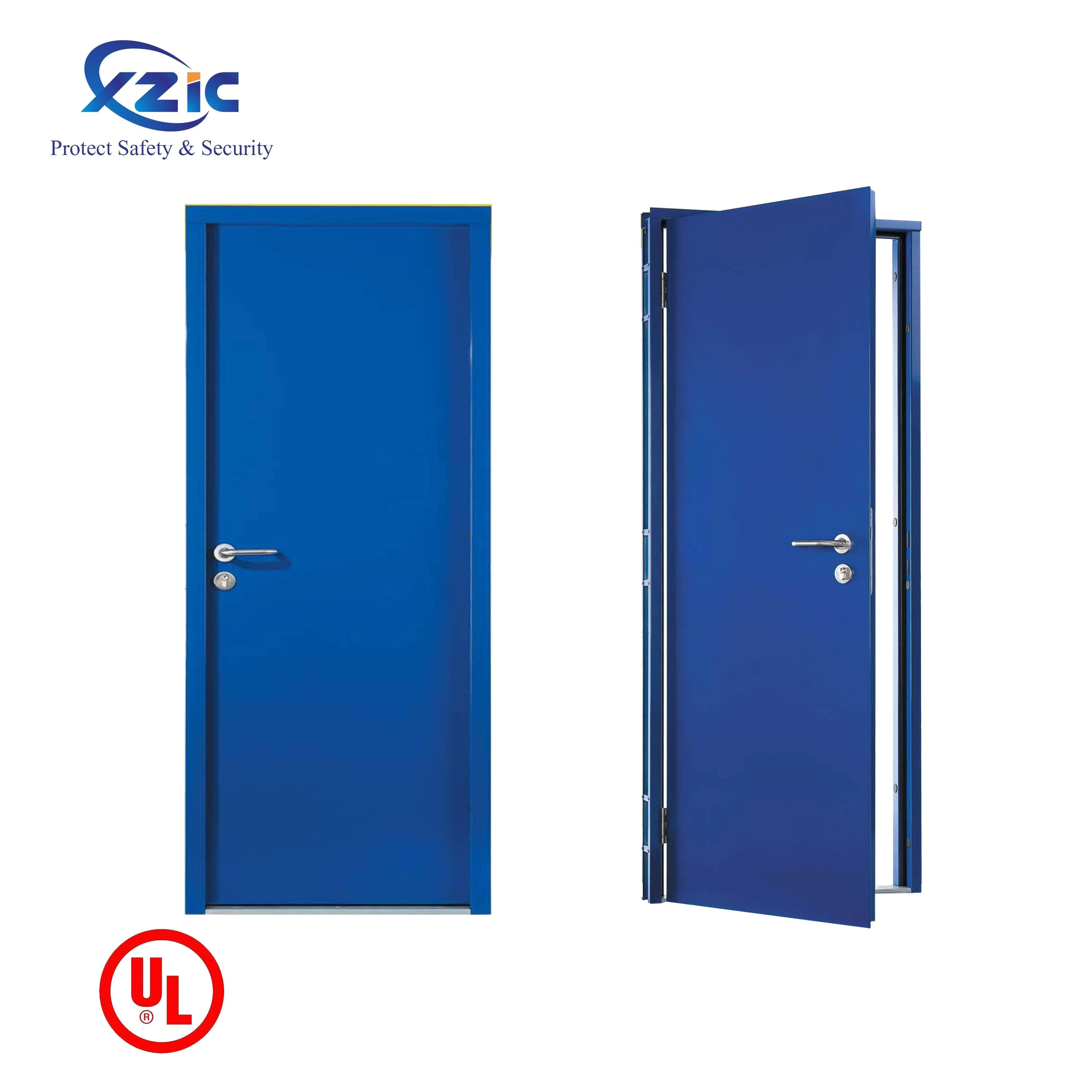 Steel  Fire Doors 1-3 Hours UL Certificated For Electronic room Factories  Hotel Library Machine Room UL Steel Fire rated Door
