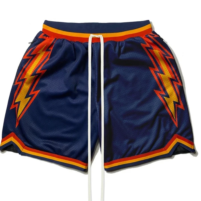 Wholesale Cropped Fit Embroidery Polyester Sublimation Design Just Don Mesh Mens Custom Basketball Shorts
