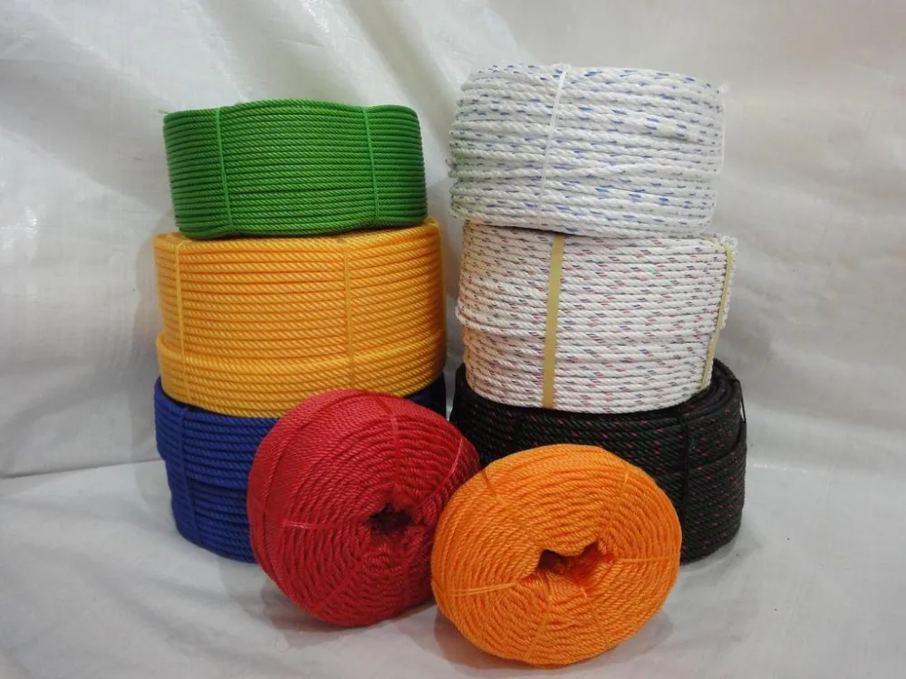 Durable 3 strand polyethylene rope in coil pe twine