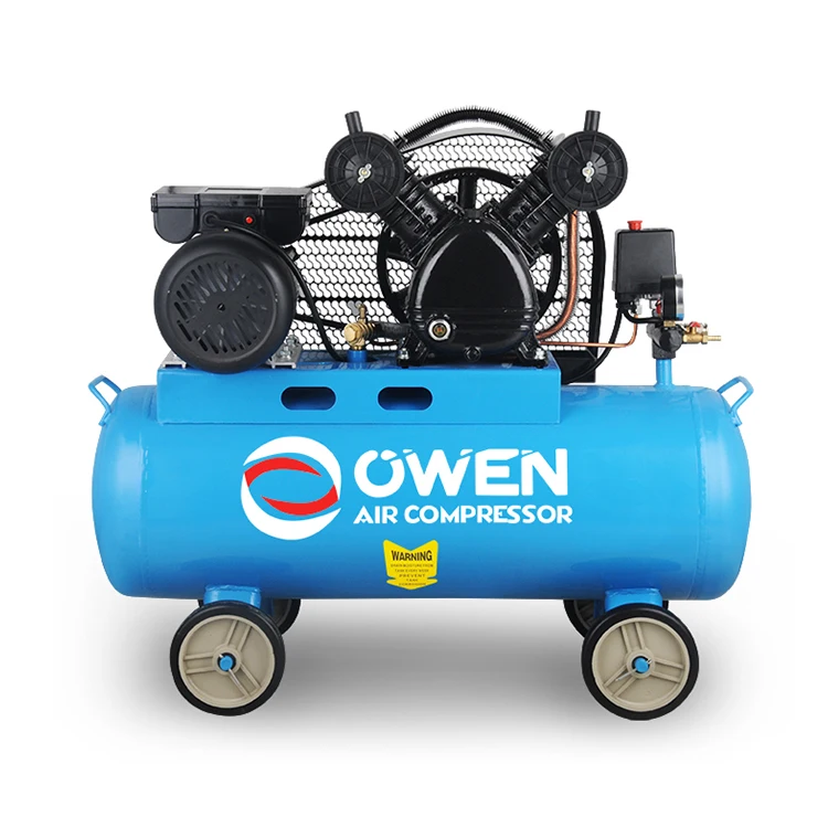 Горячая Распродажа V-0.17/8 низкий уровень шума 8bar воздушный компрессор 2hp 60l 100l с ременным приводом портативный воздушный компрессор 60l