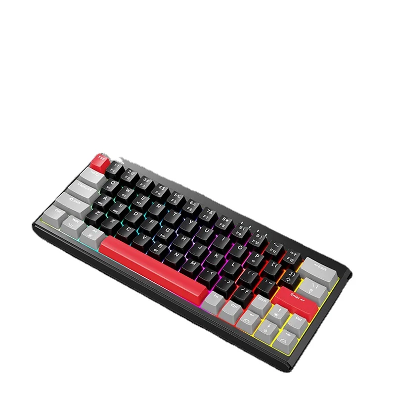 Arabic Spanish Layout Blue Switch Ergonomic Wired Waterproof Rgb Gamer Mechanical Gaming Keyboard For Pc Game