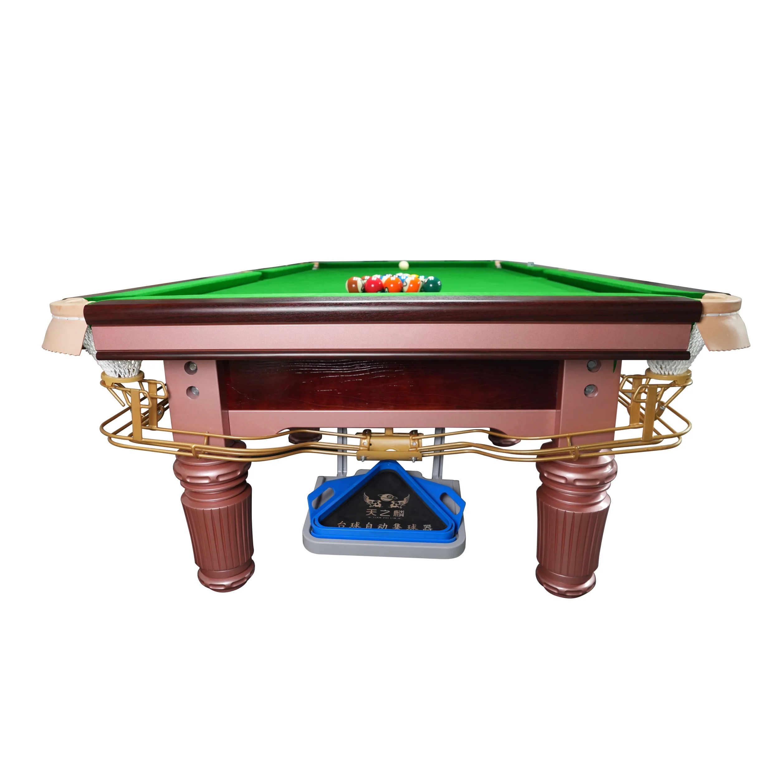 Modern 7 8 9 10 12 Feet Solid Wood Frame Snooker & Billiards Table with Slate Roof International Standard Size