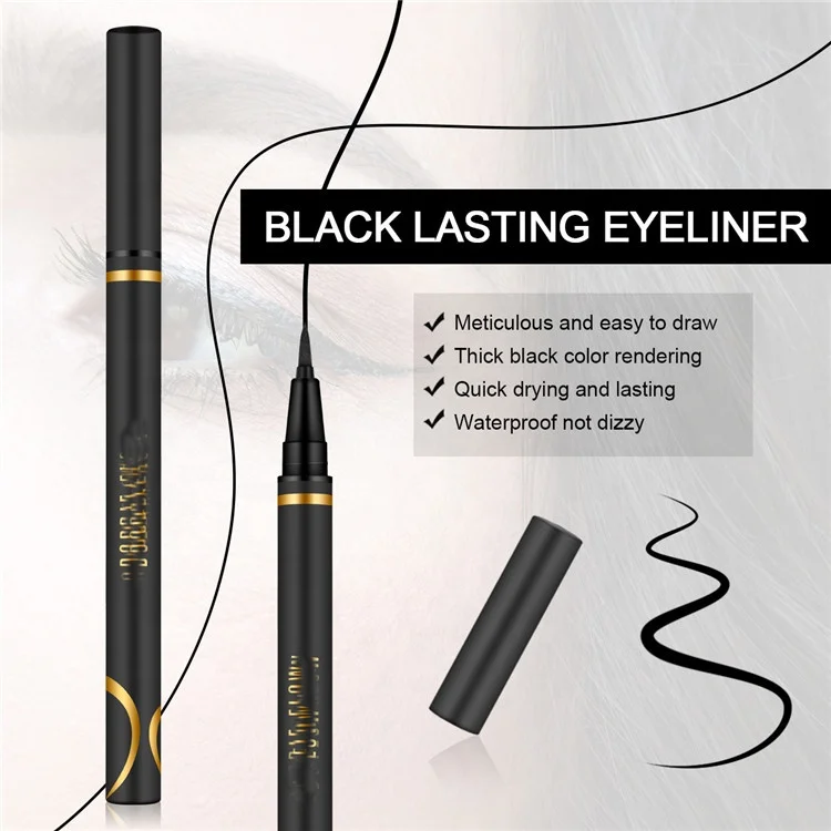 
Multifunctional Black Liquid Eyeliner Waterproof Non Magnetic Sticky Eyeliner Pencil 