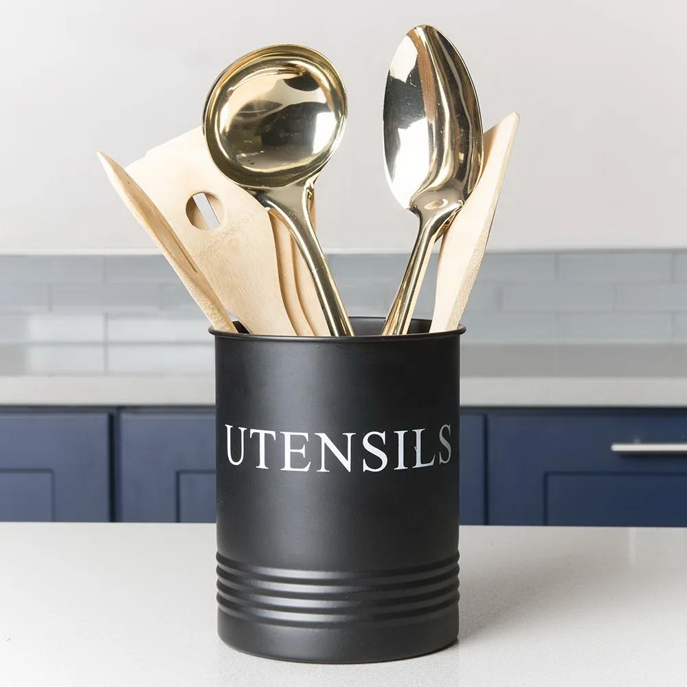 Metal Utensils Tools Holder Spoon Holder silicone Kitchen cooking Utensils set