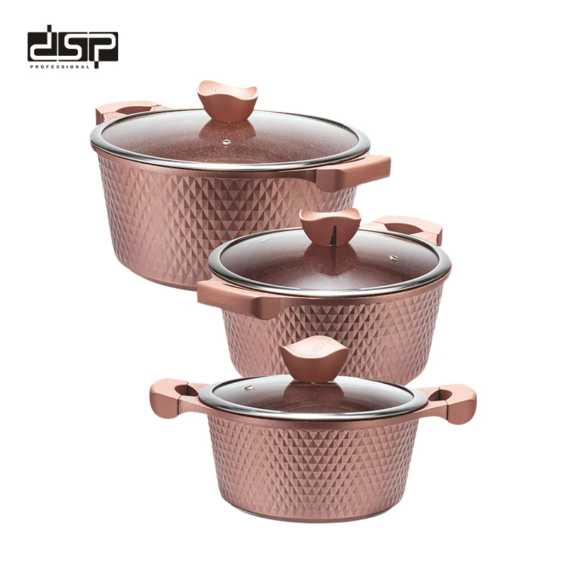 DSP Double ear small soup non-stick pot induction soup steamer stew cooker universal cooking pot  household