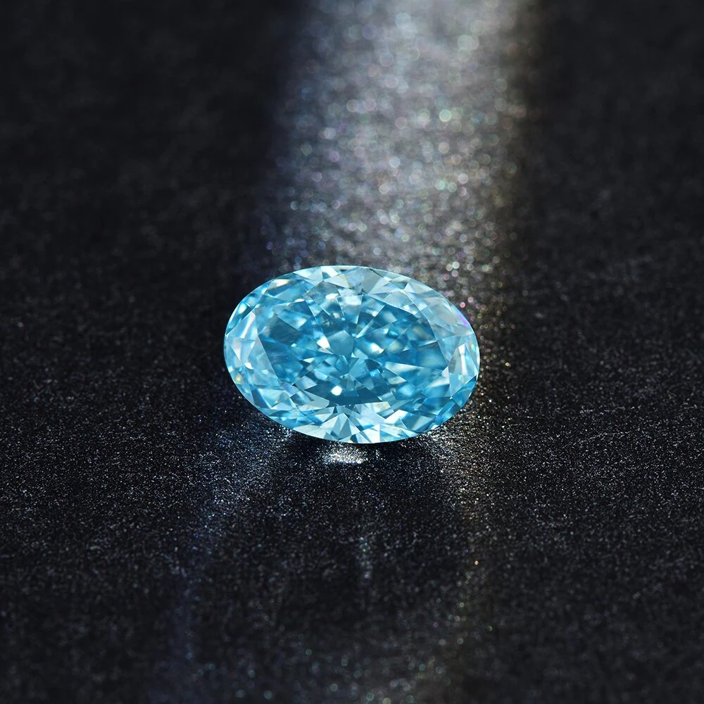 SuperGS Factory Wholesaler HPHT Lab Grown Fancy Intense Blue Diamond Loose Diamonds Higher Quality Fancy Diamond