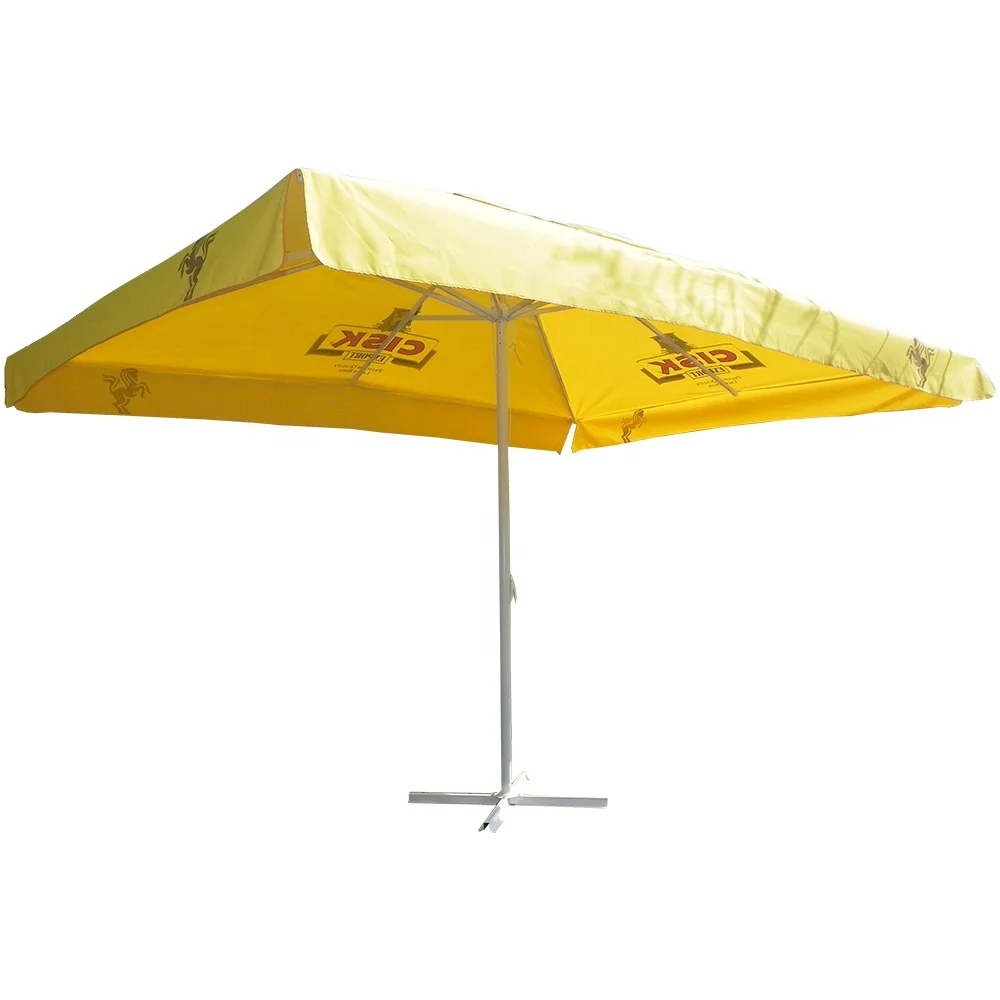4x4M square shape sunshade beach umbrella advertising parasol patio parasol