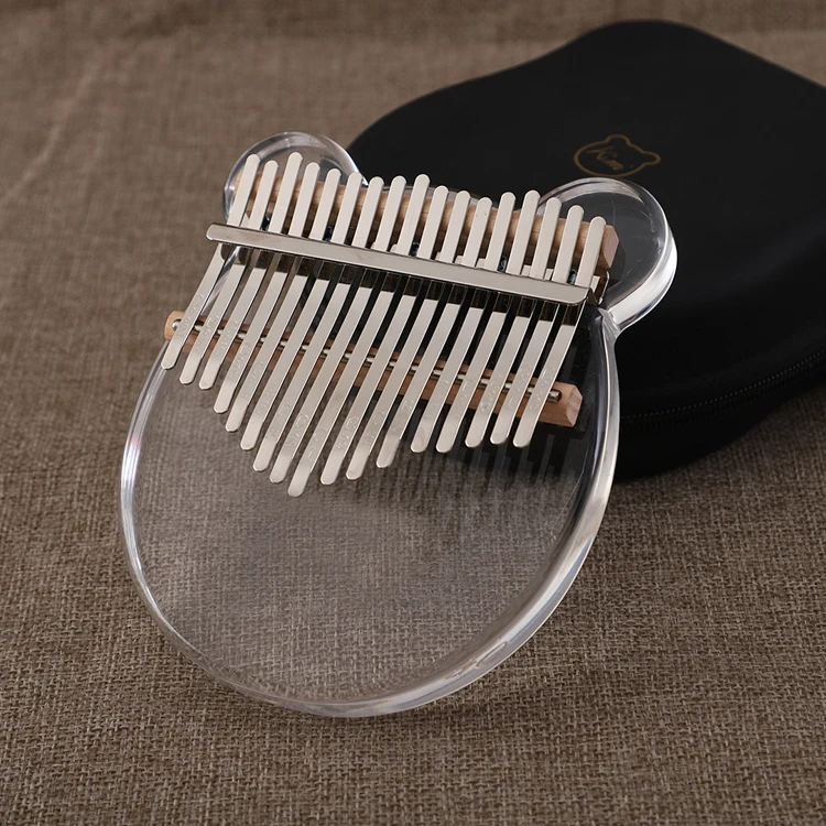 Прозрачное пианино для пальцев Kalimba, 17 клавиш, под заказ