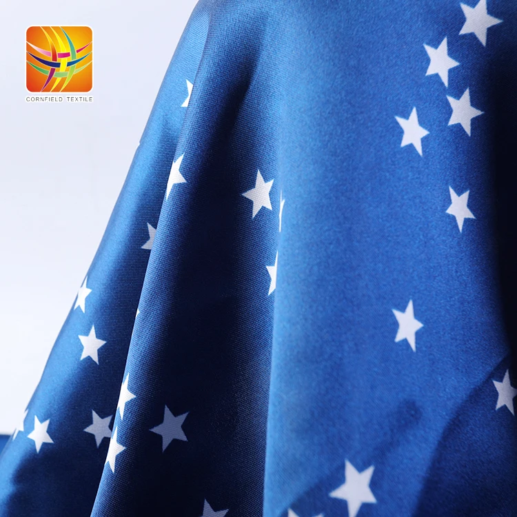 Popular design polyester satin fabric shiny